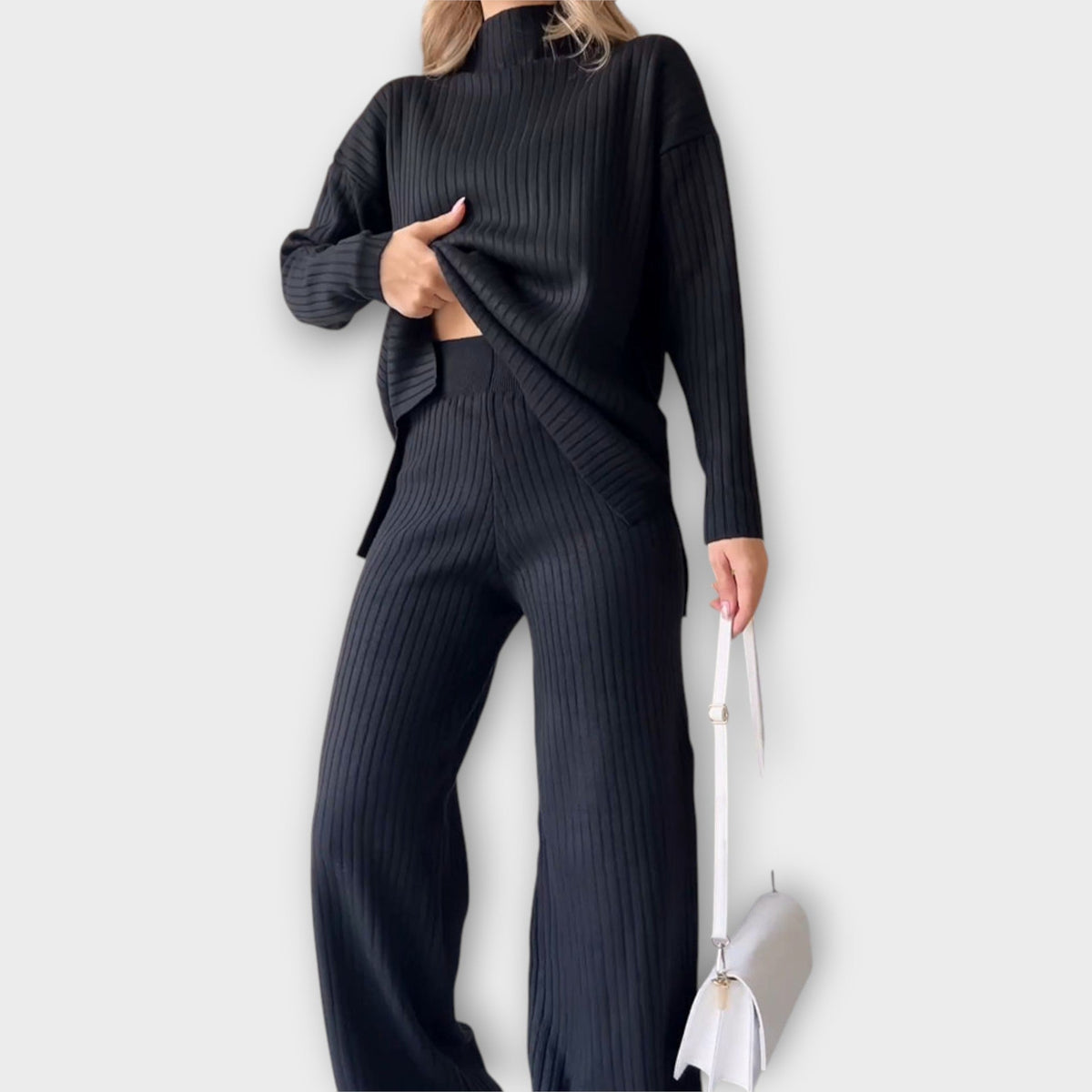 Conjunto Tejido con Corte Cómodo