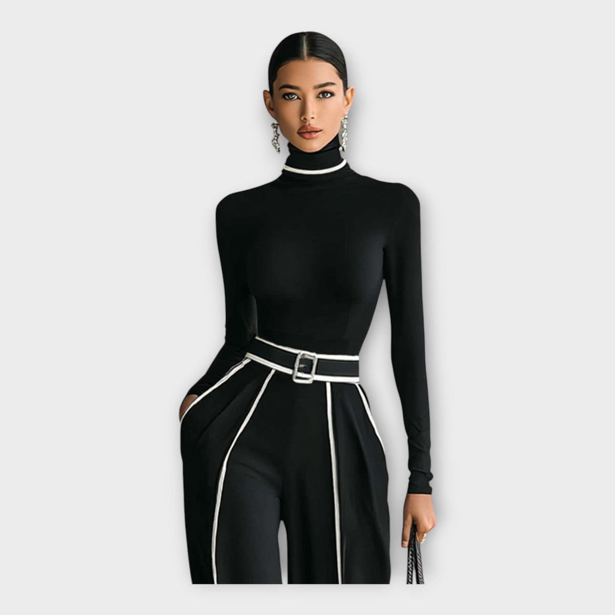 Mono elegante con estética minimalista