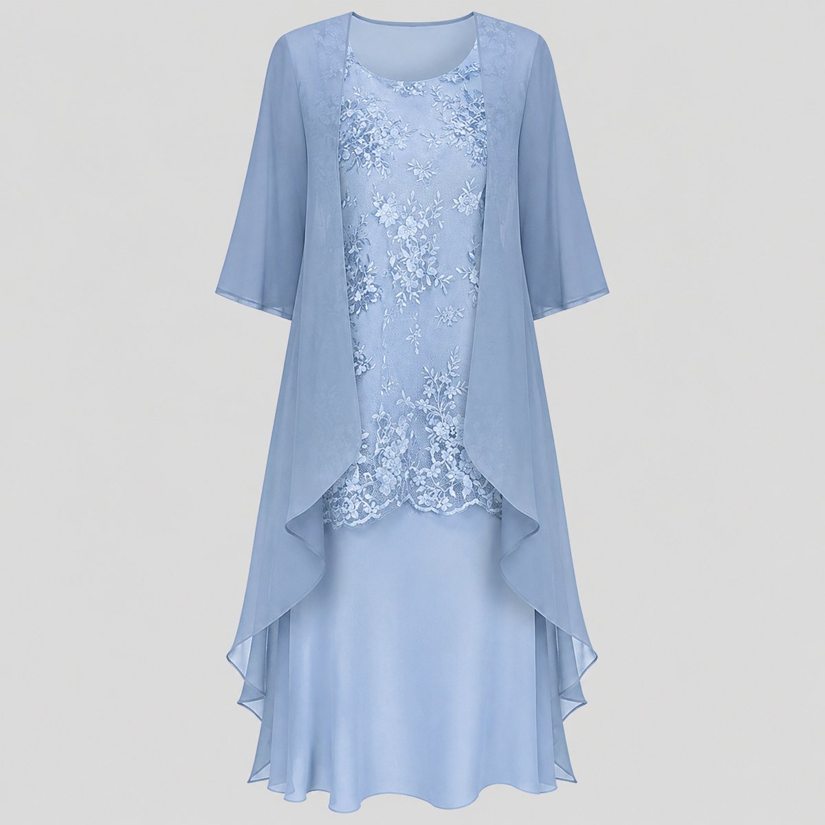 Lumi - Vestido de Dos Piezas de Satén